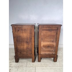 ANTICA COPPIA COMODINI UMBERTINI EPOCA 800 LEGNO RADICA COMODINO CAMERA DA LETTO