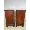 ANTICA COPPIA COMODINI UMBERTINI EPOCA 800 LEGNO RADICA COMODINO CAMERA DA LETTO