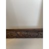 ANTICA PICCOLA CORNICE IMPERO LEGNO NOCE SCOLPITO 28CM X 33CM QUADRO SPECCHIERA