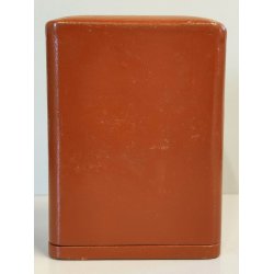 ANTICO OROLOGIO TAVOLO DORATO Looping 8 giorni OFFICIER Travel Alarm Clock BOX