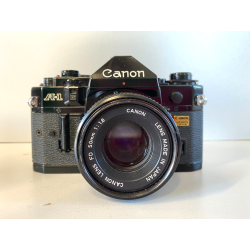 FOTOCAMERA CANON A-1 OBIETTIVO FD 50mm - 24mm SUN-ZOOM for CANON 70-210mm BORSA