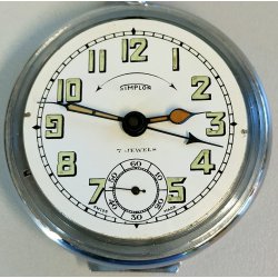 ANTICO OROLOGIO TASCA Simplon EPOCA 900 Old Pocket Watch SVEGLIARINO Sveglia