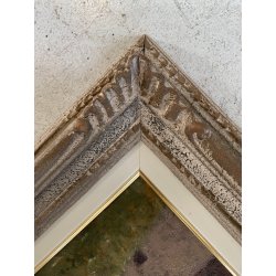 GRANDE QUADRO DIPINTO OLIO TAVOLA C. Agazzi PAESAGGIO Entrèves COURMAYEUR '800