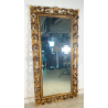 ANTICA ENORME SPECCHIERA CORNICE BAROCCA LEGNO DORATO EPOCA '900 103 CM X 205 CM