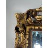 ANTICA ENORME SPECCHIERA CORNICE BAROCCA LEGNO DORATO EPOCA '900 103 CM X 205 CM