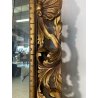 ANTICA ENORME SPECCHIERA CORNICE BAROCCA LEGNO DORATO EPOCA '900 103 CM X 205 CM