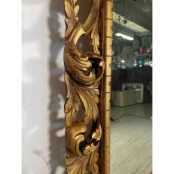 ANTICA ENORME SPECCHIERA CORNICE BAROCCA LEGNO DORATO EPOCA '900 103 CM X 205 CM