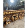ANTICA ENORME SPECCHIERA CORNICE BAROCCA LEGNO DORATO EPOCA '900 103 CM X 205 CM