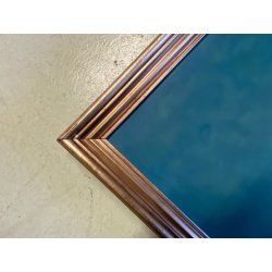 GRANDE QUADRO DIPINTO OLIO E. Magrotti PAESAGGIO ALPINO VALTOURNENCHE 94x98 cm