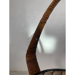 ANTICO CESTINO VINTAGE PORTARIVISTE PAGLIA PORTA LIBRI LIBRERIA SALOTTO DESIGN