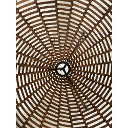 ANTICO CESTINO VINTAGE PORTARIVISTE PAGLIA PORTA LIBRI LIBRERIA SALOTTO DESIGN