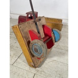 ANTICO CAMION GIOCATTOLO WISA GLORIA SUISSE LEGNO TIR RIMORCHIO TOYS EPOCA 1940