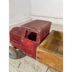 ANTICO CAMION GIOCATTOLO WISA GLORIA SUISSE LEGNO TIR RIMORCHIO TOYS EPOCA 1940