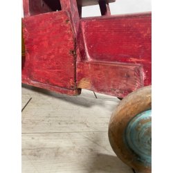 ANTICO CAMION GIOCATTOLO WISA GLORIA SUISSE LEGNO TIR RIMORCHIO TOYS EPOCA 1940