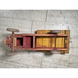 ANTICO CAMION GIOCATTOLO WISA GLORIA SUISSE LEGNO TIR RIMORCHIO TOYS EPOCA 1940