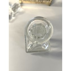 antico SET CONDIMENTI ARGENTATO PORTA OLIO ACETO da tavola BOTTIGLIE VETRO '900