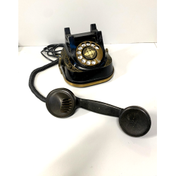 TELEFONO a DISCO VINTAGE Bell Telephon ANVERSA BELGIO BACHELITE OTTONE DECò '30