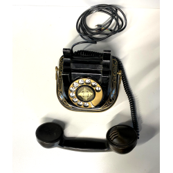 TELEFONO a DISCO VINTAGE Bell Telephon ANVERSA BELGIO BACHELITE OTTONE DECò '30