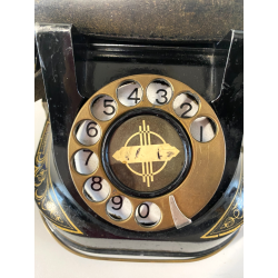 TELEFONO a DISCO VINTAGE Bell Telephon ANVERSA BELGIO BACHELITE OTTONE DECò '30