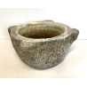 ANTICO MORTAIO SASSO SERIZZO PIETRA PESTO GRANITO EPOCA 1700 GENOVESE ø 26 CM