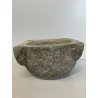 ANTICO MORTAIO SASSO SERIZZO PIETRA PESTO GRANITO EPOCA 1700 GENOVESE ø 26 CM