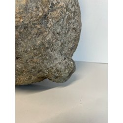 ANTICO MORTAIO SASSO SERIZZO PIETRA PESTO GRANITO EPOCA 1700 GENOVESE ø 26 CM