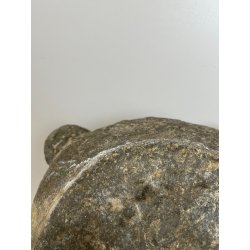 ANTICO MORTAIO SASSO SERIZZO PIETRA PESTO GRANITO EPOCA 1700 GENOVESE ø 26 CM