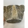 ANTICO MORTAIO SASSO SERIZZO PIETRA PESTO GRANITO EPOCA 1700 GENOVESE ø 26 CM