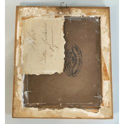 ANTICO QUADRO DIPINTO olio EPOCA 1860 G.B. Garberini RITRATTO MASCHILE NOBILUOMO