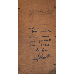 QUADRO DIPINTO Gigi Comolli  PAESAGGIO AUTUNNO COLLINE LAGO MAGGIORE '900