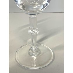 pregiato CALICE LALIQUE FRANCE mod. BEAUGENCY per LIQUORE h 12,7 cm CRISTALLO