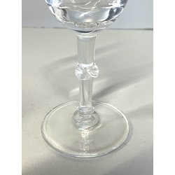 pregiato CALICE LALIQUE FRANCE mod. BEAUGENCY per LIQUORE h 12,7 cm CRISTALLO