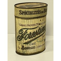 VECCHIA SCATOLA LATTA PUBBLICITARIA forestine FRANCE boite en tole h 17,5 anni20