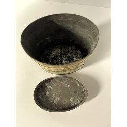 VECCHIA SCATOLA LATTA PUBBLICITARIA forestine FRANCE boite en tole h 17,5 anni20