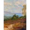 QUADRO DIPINTO OLIO Gigi Comolli PAESAGGIO AUTUNNO COLLINE LAGO MAGGIORE '900