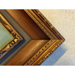 QUADRO DIPINTO OLIO Gigi Comolli PAESAGGIO AUTUNNO COLLINE LAGO MAGGIORE '900