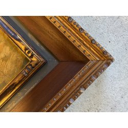 QUADRO DIPINTO OLIO Gigi Comolli PAESAGGIO AUTUNNO COLLINE LAGO MAGGIORE '900