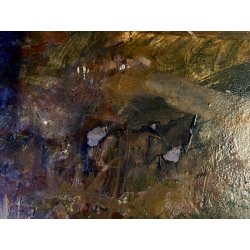 QUADRO DIPINTO OLIO Gigi Comolli PAESAGGIO AUTUNNO COLLINE LAGO MAGGIORE '900