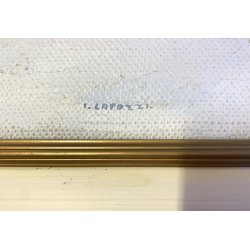 QUADRO DIPINTO OLIO Ivo Capozzi SICILIA PAESAGGIO BALNEARE SPIAGGIA MINIMALISMO