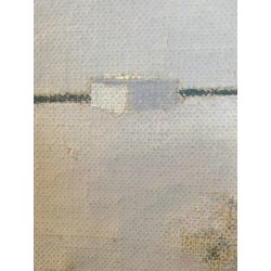 QUADRO DIPINTO OLIO Ivo Capozzi SICILIA PAESAGGIO BALNEARE SPIAGGIA MINIMALISMO