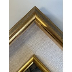 ANTICO DIPINTO OLIO G. Salviati PAESAGGIO RURALE SCORCIO BORGO MONTANO INVERNO