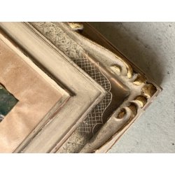 QUADRO DIPINTO ACQUERELLO Guido Fiorini SCORCIO BORGO SCALINATA Mergozzo 1945