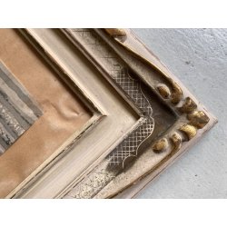 QUADRO DIPINTO ACQUERELLO Guido Fiorini SCORCIO BORGO SCALINATA Mergozzo 1945