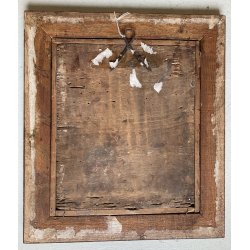 ANTICO DIPINTO OLIO TAVOLA San Giuseppe  GESù BAMBINO RELIGIOSO ARTE SACRA '700