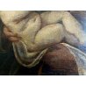 ANTICO DIPINTO OLIO TAVOLA San Giuseppe  GESù BAMBINO RELIGIOSO ARTE SACRA '700