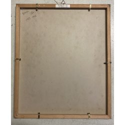 DISEGNO ASTRATTO CHINA ACQUERELLO su CARTONCINO Renzo Izzi  11 x 16 cm 1984