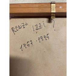 DISEGNO ASTRATTO CHINA ACQUERELLO su CARTONCINO Renzo Izzi  11 x 16 cm 1984