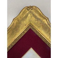 ANTICO QUADRO DIPINTO OLIO A. Pratella PAESAGGIO MARINA NAPOLI LAVANDAIE PORTO