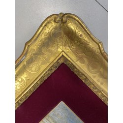 ANTICO QUADRO DIPINTO OLIO A. Pratella PAESAGGIO MARINA NAPOLI LAVANDAIE PORTO