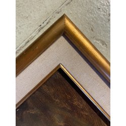 ANTICO QUADRO OLIO TAVOLA A. Soressi GENERE PAESAGGIO PASTORELLE GREGGE CAPRETTE